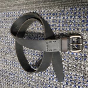 Bloomingdale's Boys Black Genuine Leather Belt Size 32